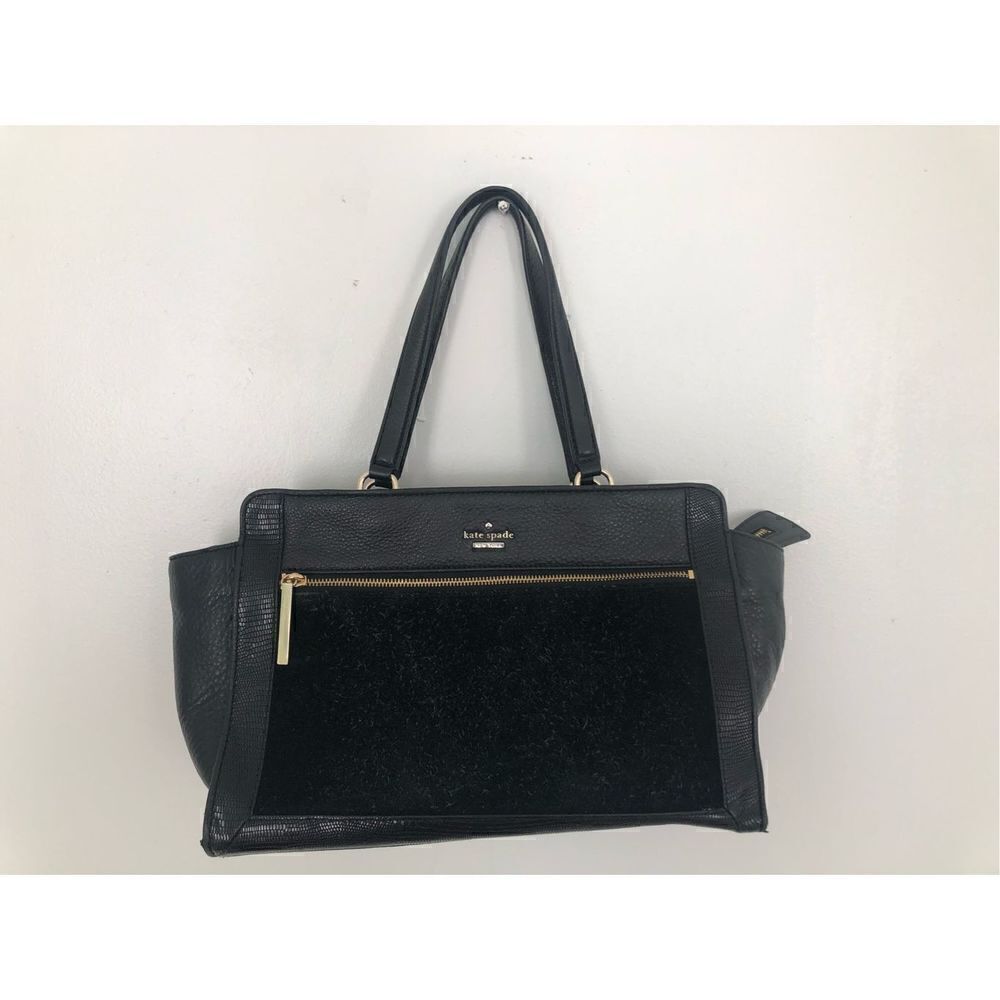 Kate Spade Women's New York Chatham Lane Harlan Satchel Bag Black One Size